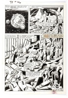Delbo TRANSFORMERS 46 pg 8 1st ever page of 3 TRANSFORMERS & 2 in USA comic WOW | eBay US (Buy It Now)