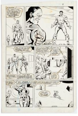 Morgan CAPTAIN AMERICA 334 pg 4 1st EVER PAGE LEMAR HOSKINS AS BUCKY +7TH WALKER | eBay US