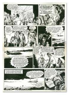 Jije (Joseph Gillain Dit) | JIJE Tanguy et Laverdure 4 - Encre de chine pour la planche… | Coutau Bégarie