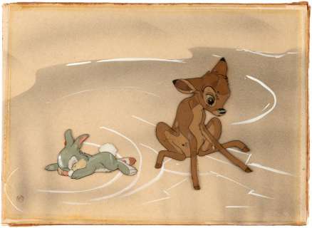 "BAMBI" THUMPER COURVOISIER PRODUCTION CEL SETUP. | Hake’s