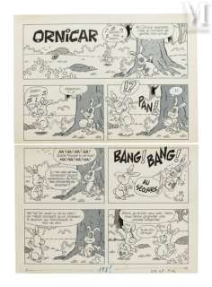 Dubois, Claude (1934... | Lapin - Ensemble de 2 planches originales en quatre... | Maison Good