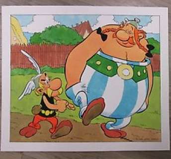 Frisano, Thomas  - Dessin original en couleur - Hommage Ã  Asterix - Aquarelle | Catawiki
