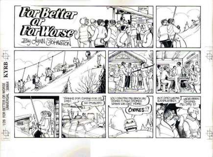 Johnston, Lynn | For Better or For Worse Sunday Jan 26/92 with color guide and seperation | Art4Comics