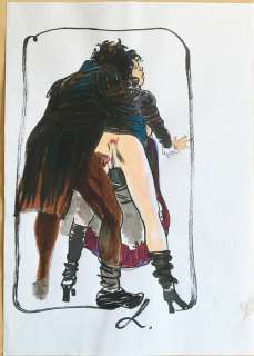 Lucio  Filippucci - illustrazione originale - Page volante | Catawiki