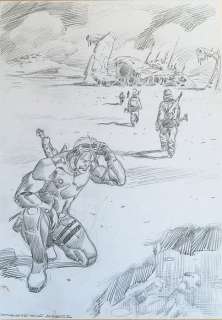 Roberto De Angelis - Nathan Never - Studio originale - Page volante | Catawiki