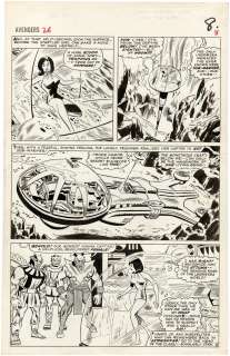 "AVENGERS" #26 COMIC BOOK PAGE ORIGINAL ART BY DON HECK. | Hake’s