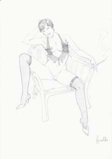 Leone Frollo - illustrazione originale "Sensual Lingerie" - EO | Catawiki