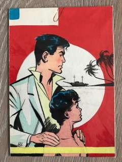 Aidans, Édouard  - Dessin original en couleur - Projet de couverture - Marc Franval chasse le Condor | Catawiki