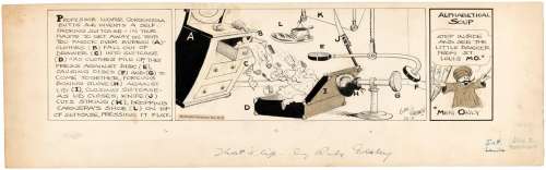 RUBE GOLDBERG 1933 DAILY STRIP ORIGINAL ART FEATURING RUBE GOLDBERG MACHINE. | Hake’s
