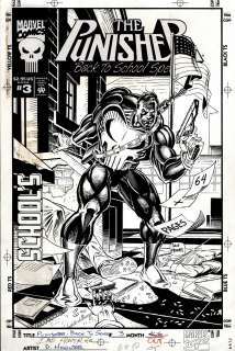 Dave Hoover - Punisher back to school special #3 cover (1994)