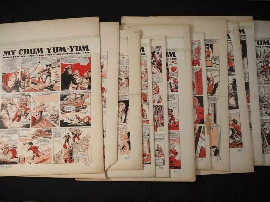 Lot 249 - MY CHUM YUM-YUM - 14 pages of original comic art, all from its original run in TINA comic in | Excalibur Auctions