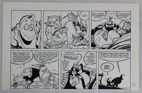 Hanco Kolk - Originele halve pagina - Gilles de Geus - La Batavia-page 44a - (1988) | Catawiki