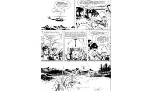 VANCE. " XIII ". Encre de Chine noire pour la planche 39 de l’album " | Tessier Sarrou