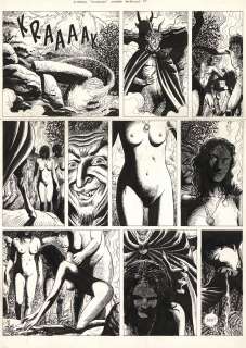 Jean-Claude Servais (Né... | L’almanach - Octobre, Angélique Encre de Chine sur... | Tessier Sarrou