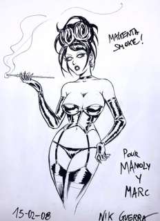 NIK GUERRA - Illustration originale a l’encre de chine,… | Collauctions