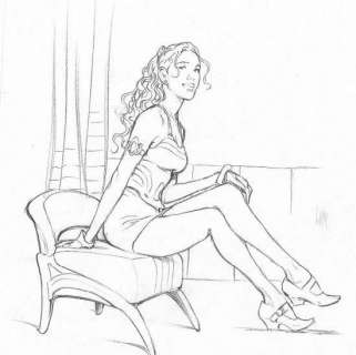 Labrosse. Thierry - Â«MoreaÂ». Deux dessins Ã  la mine de plomb pour le portfolio