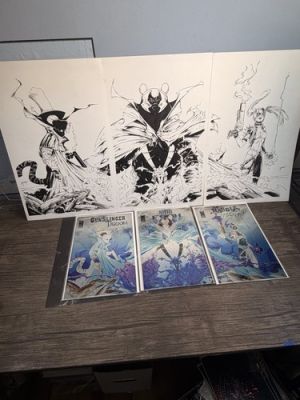 3 OA,GUNSLINGER TIGGOM, KING POOH, HARDLEY THINN, 3 METAL COMICS, By MARAT M. | eBay US