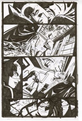 Batman: The Long Halloween Last Halloween page 13 Original Art Chris Samnee