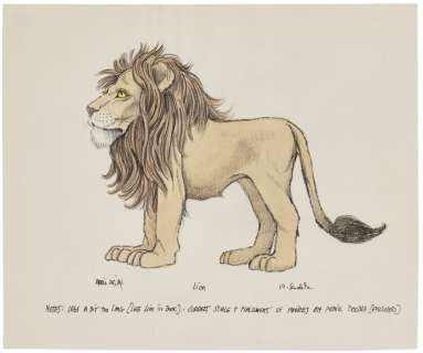 Maurice Sendak (1928-2012) | Higglety Pigglety Pop!, lion costume design | Christie’s