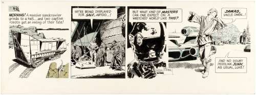 STAR WARS DAILY STRIP #11 ORIGINAL ART BY AL WILLIAMSON. | Hake’s