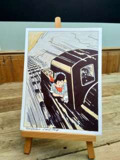 Wasterlain, Marc - Dessin original - Hommage Ã  Hergé -"Tintin en Amérique" - Docteur Poche  - (2018) | Catawiki