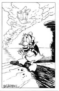 Bas Heymans - Donald Duck -  Four Leaf Clover - Art préliminaire original | Catawiki