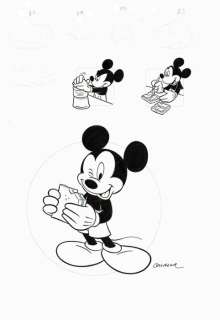 Mickey’ Sandwich Recipe - Original Production Drawing - JM Cardona - Page volante - Art original | Catawiki