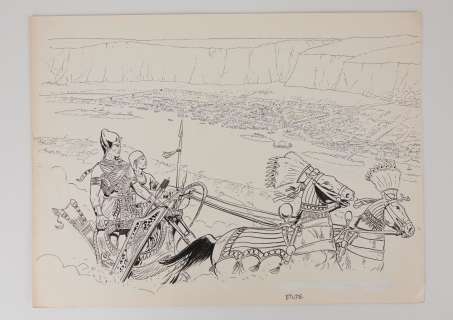 Mankho Illustration... | MANKHO Illustration pour une série sur l’Egypte antique Encre... | Vermot et Associés