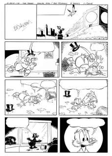 Bas Heymans - 3 Original Pages - Complete Story - D2015-112 - Uncle Scrooge - "The Trash" - Pages originales publiées | Catawiki