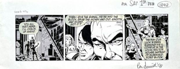 Original Judge Dredd artwork by Ron Smith - ’Grab The Money!’ | eBay Europe (Buy It Now)