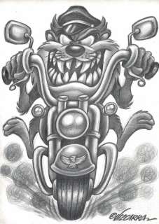 Tasmanian Devil (Taz) - Warner Bros. Looney Tunes - Original Pencil Drawing - Joan Vizcarra - Art original | Catawiki