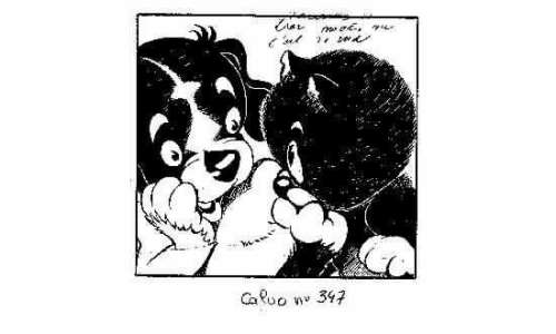 CALVO. Â«Coquin le Petit CockerÂ».11 vignettes Ã  l’encre de Chine noire. | Tessier Sarrou