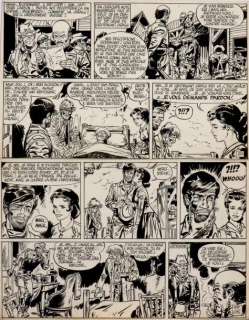 Giraud | Blueberry - Le cavalier perdu Encre de Chine pour la planche 15 | Millon