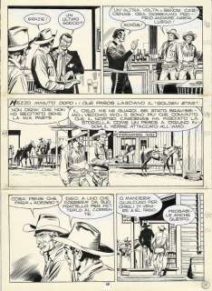 Tex #216 - Giovanni Ticci - tavola originale "I Tre Killers" - Page volante - EO - (1978) | Catawiki