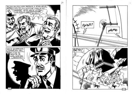 Kriminal n. 216 - Magnus - 2x tavole originali - Page volante | Catawiki