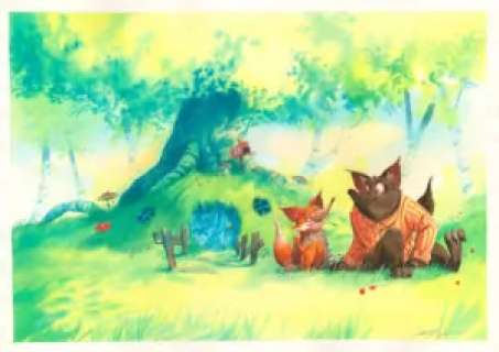 Thibault Prugne | 28 – Renard et Gros Loulou | La Galerie de la Bande Dessinée