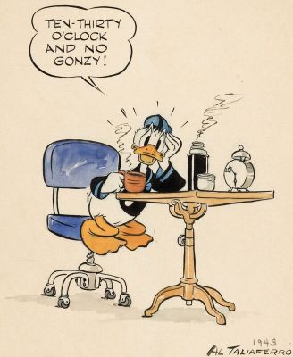 Al Taliaferro | Donald Duck - 1943 - Color Illustration | 2DGalleries