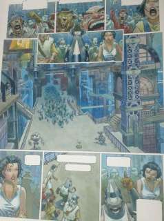  - Terre Mécanique T1 - Planche originale (p.24) -  Océanica  - encre + couleurs directe 