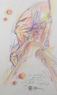 Philippe Druillet... | Philippe DRUILLET (Né en 1944) Tête hurlante Crayon... | misc / divers