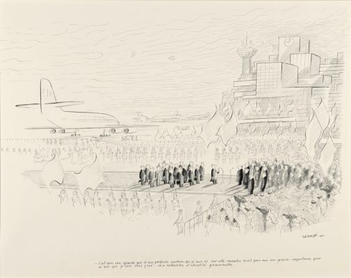 Sempé, Jean-Jacques (1932-2022) | "Identité personnelle". Dessin original signé, 1982. | Christie’s