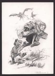 Bob Morane - Dessin Original - Projet pour une illustration de " L’Oeil de l’iguanodon " + Carnet de croquis - (2009) | Catawiki