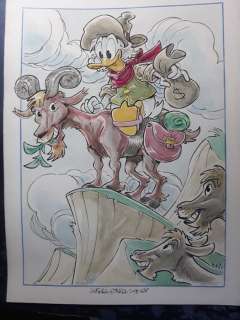 Klondike! Scrooge Mc Duck-Zio Paperone-Picsou - "Scrooge McDuck, treasures on the plateau!" "Zio Paperone-Tesori sull’altopiano!" - Page volante - Umpublié - (2018/2018) | Catawiki