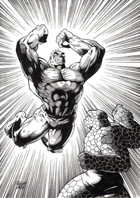 Claude Pelet | Hulk VS the Thing | 2DGalleries