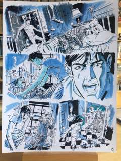 Dylan Dog #393 - Bruno Brindisi - Tavola originale "Casca il mondo"  - Page volante - (2019) | Catawiki