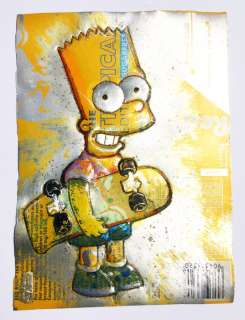 ComicCAN - ORIGINAL Artwork -Chris Duncan - BART SIMPSON on Tropical Red Bull can   - ART - (2019/2019) | Catawiki