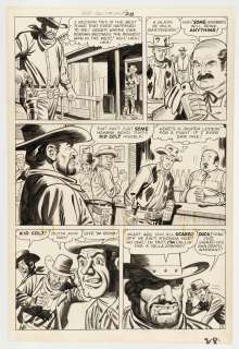 KID COLT #100 ORIGINAL ART PAGE BY JACK KELLER | Hake’s