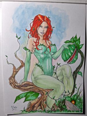 Jailton Rabelo | Poison Ivy Colored Illustration | Raremarq (Buy It Now)