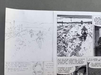 Hermann - Planche originale crayonnés (p.5) - Jeremiah T.24 - Le Dernier Diamant  - (2003) | Catawiki