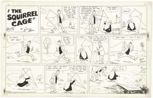 101: Ahern The Squirrel Cage Su 1940 original comic art