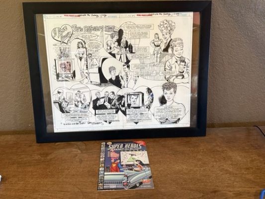 Original Comic Art Celebrate the Century I Love Lucy & Super Heroes Stamp Album | eBay US (Buy It Now)